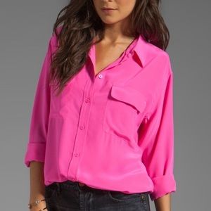EQUIPMENT Silk Blouse in Bright Pink